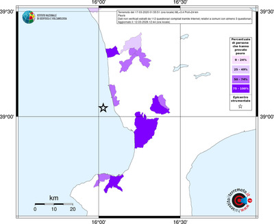 Mappa territorio comunale con almeno 3 questionari