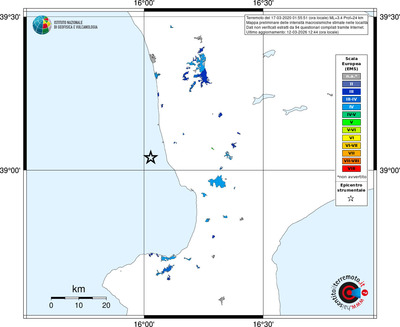 Mappa EMS - territori località