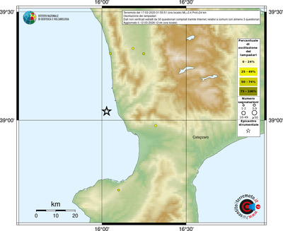 Mappa comuni con almeno 3 questionari