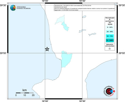 Mappa territorio comunale con almeno 3 questionari