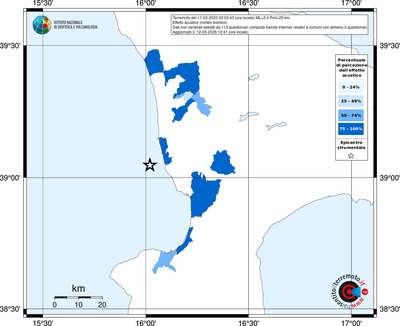 Mappa territorio comunale con almeno 3 questionari