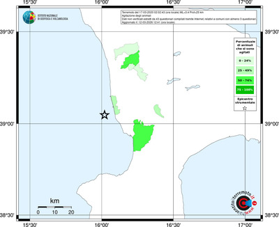 Mappa territorio comunale con almeno 3 questionari