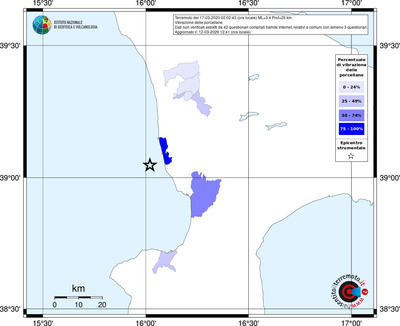 Mappa territorio comunale con almeno 3 questionari