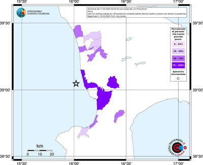 Mappa territorio comunale con almeno 3 questionari