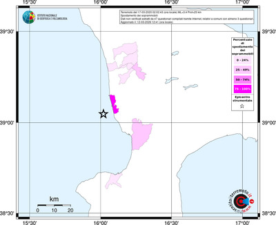 Mappa territorio comunale con almeno 3 questionari