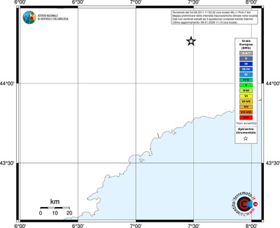 Mappa EMS - territori località