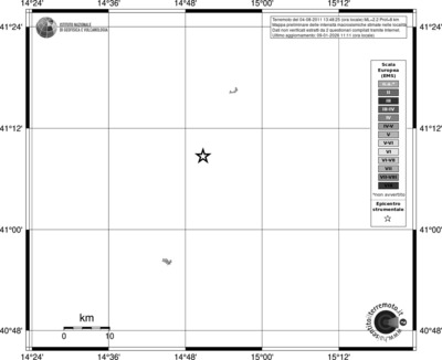 Mappa EMS - territori località