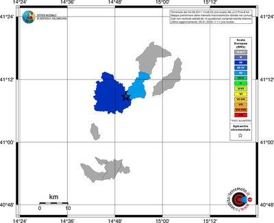 Mappa EMS - territori comuni