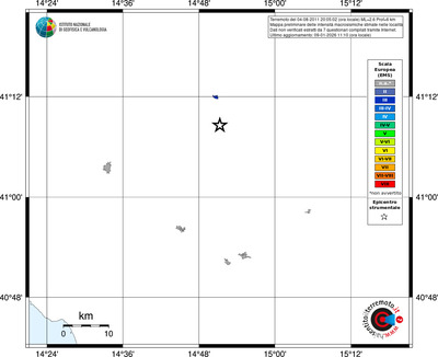 Mappa EMS - territori località