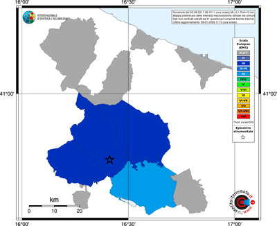 Mappa EMS - territori comuni