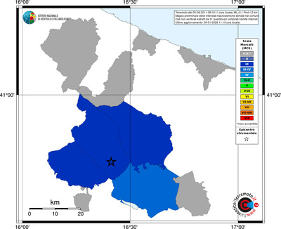 Mappa MCS - territori comuni