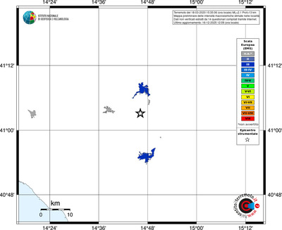 Mappa EMS - territori località