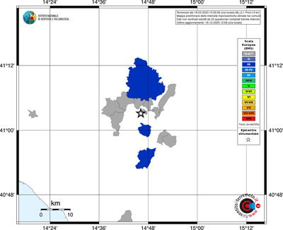Mappa EMS - territori comuni