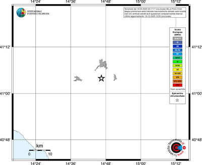 Mappa EMS - territori località