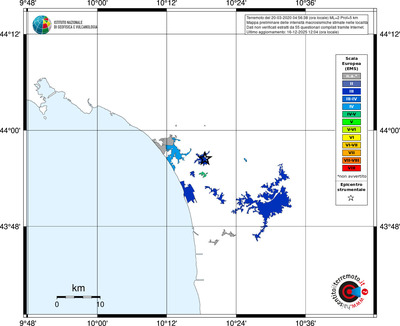 Mappa EMS - territori località