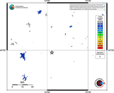 Mappa EMS - territori località