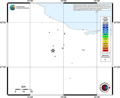 Mappa EMS - territori località