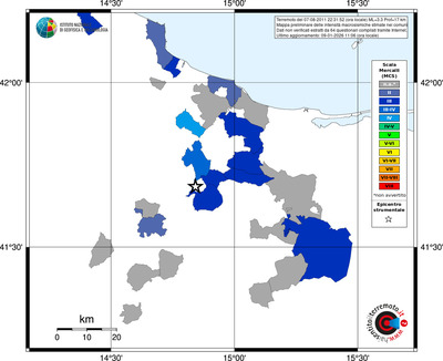 Mappa MCS - territori comuni