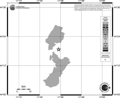 Mappa EMS - territori comuni