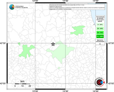 Mappa effetto tematico riferita ai limiti comunali
