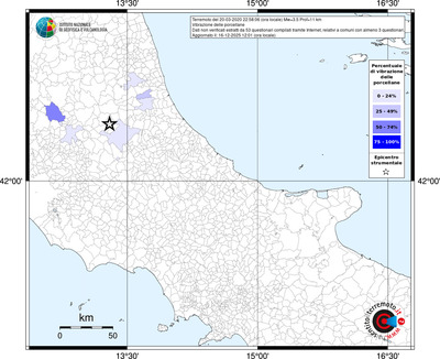 Mappa territorio comunale con almeno 3 questionari