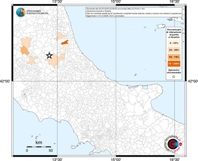 Mappa territorio comunale con almeno 3 questionari