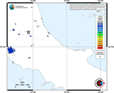 Mappa EMS - territori località