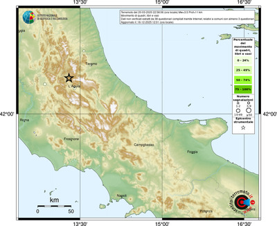 Mappa comuni con almeno 3 questionari
