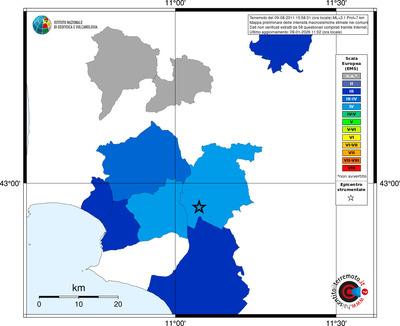 Mappa EMS - territori comuni