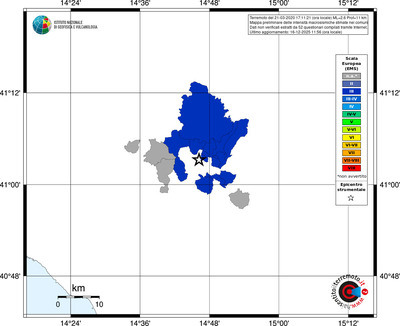 Mappa EMS - territori comuni