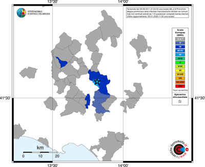 Mappa EMS - territori comuni
