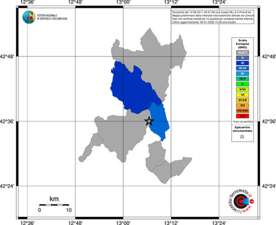 Mappa EMS - territori comuni