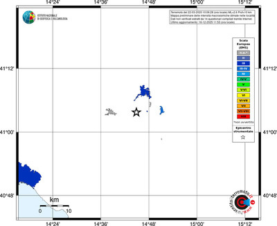 Mappa EMS - territori località