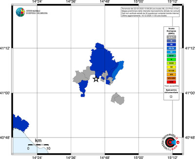Mappa EMS - territori comuni