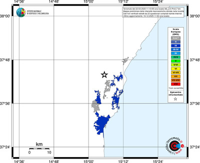 Mappa EMS - territori località