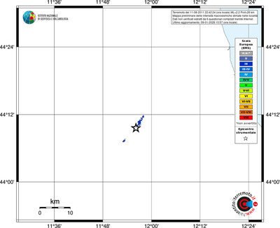 Mappa EMS - territori località