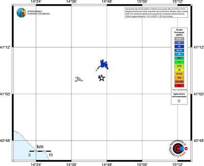 Mappa EMS - territori località