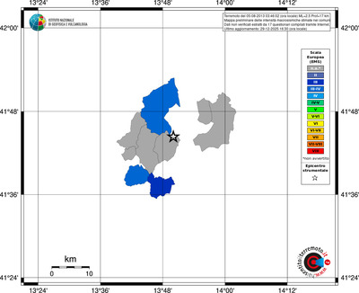 Mappa EMS - territori comuni