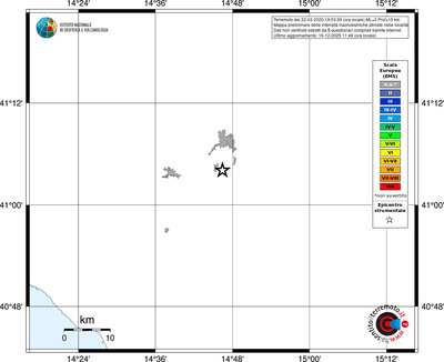 Mappa EMS - territori località