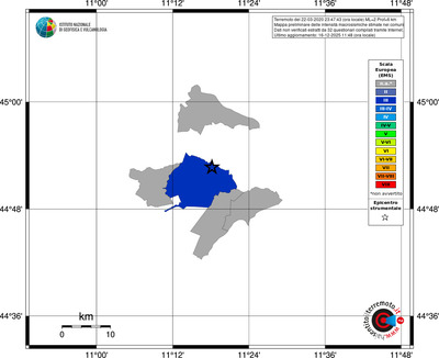 Mappa EMS - territori comuni