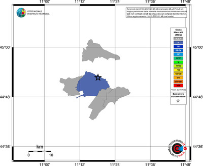 Mappa MCS - territori comuni