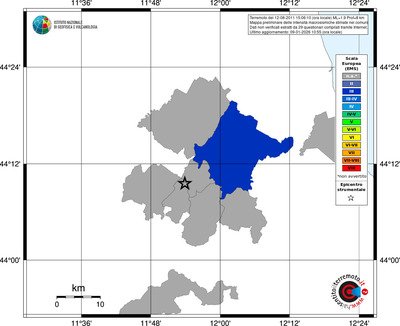 Mappa EMS - territori comuni