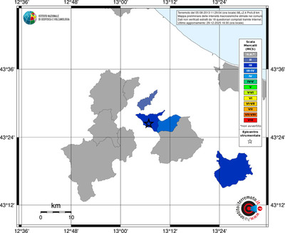 Mappa MCS - territori comuni