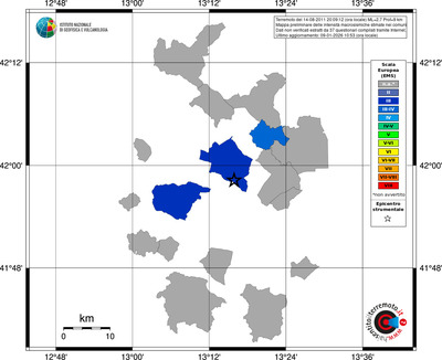 Mappa EMS - territori comuni