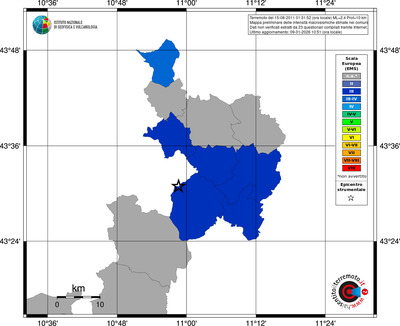 Mappa EMS - territori comuni
