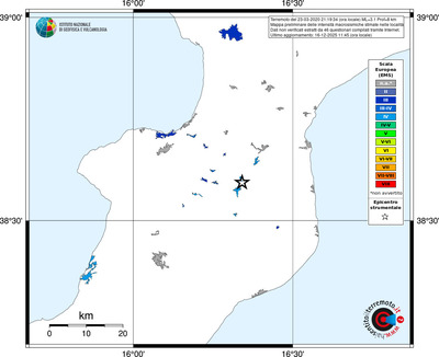 Mappa EMS - territori località