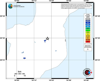 Mappa EMS - territori località