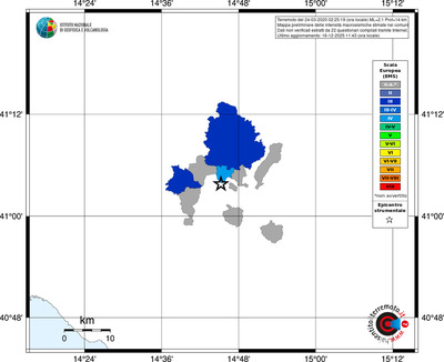 Mappa EMS - territori comuni