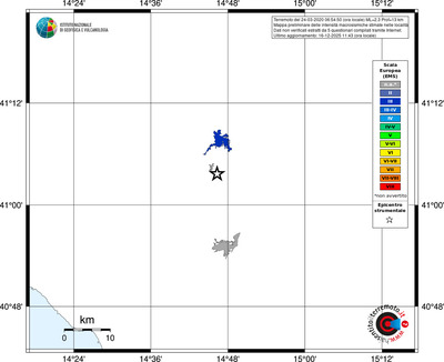 Mappa EMS - territori località