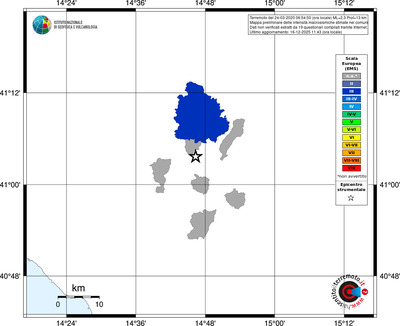 Mappa EMS - territori comuni